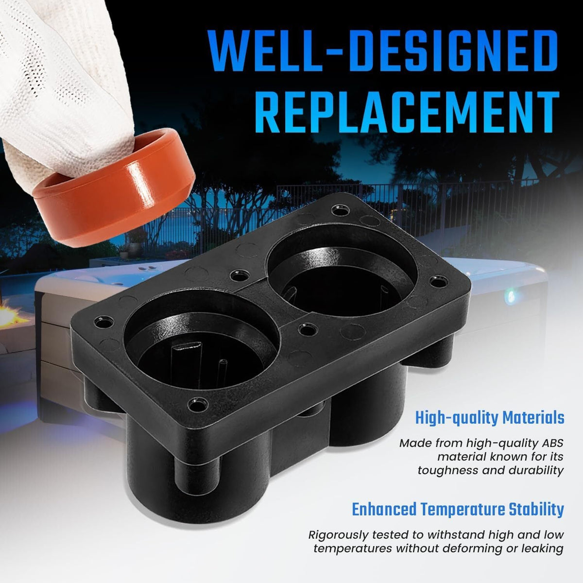 78077 Hot Tub Heater End Cap Kit for Hot Spring, Limelight & Tiger River Heater