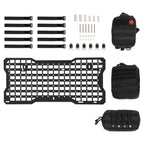 For Jeep Wrangler JK 07-22 Aluminium Tailgate Tactical Molle Panel W/Storage Bag
