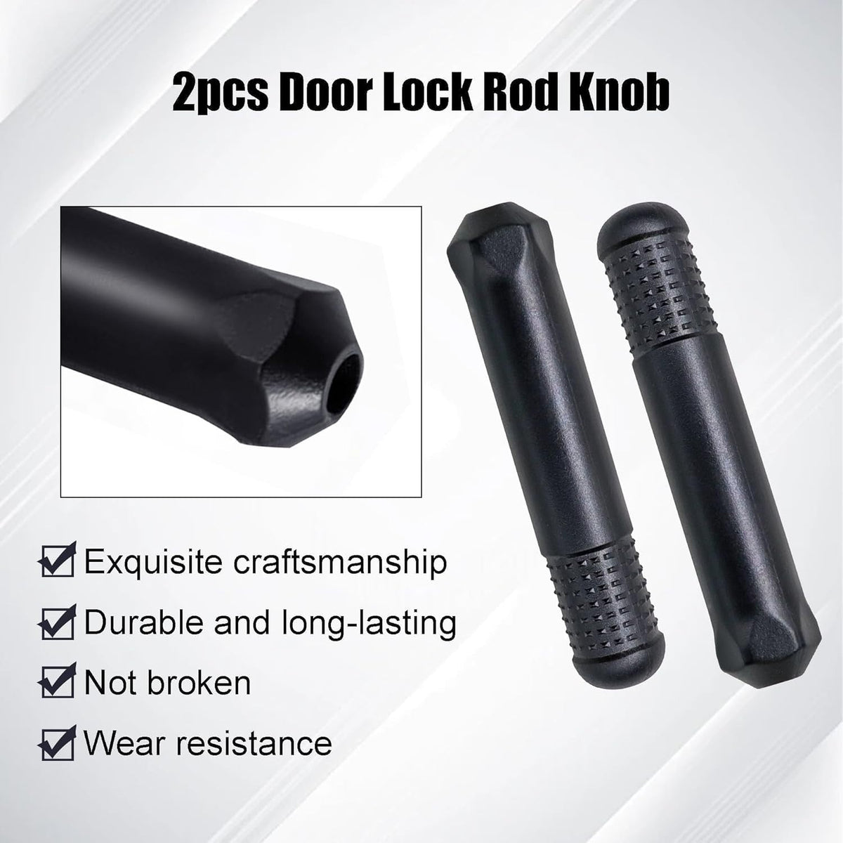 Pack (2)  Door Lock Rod Knob Door Locking Pin Pull for Honda Accord 2003-2007