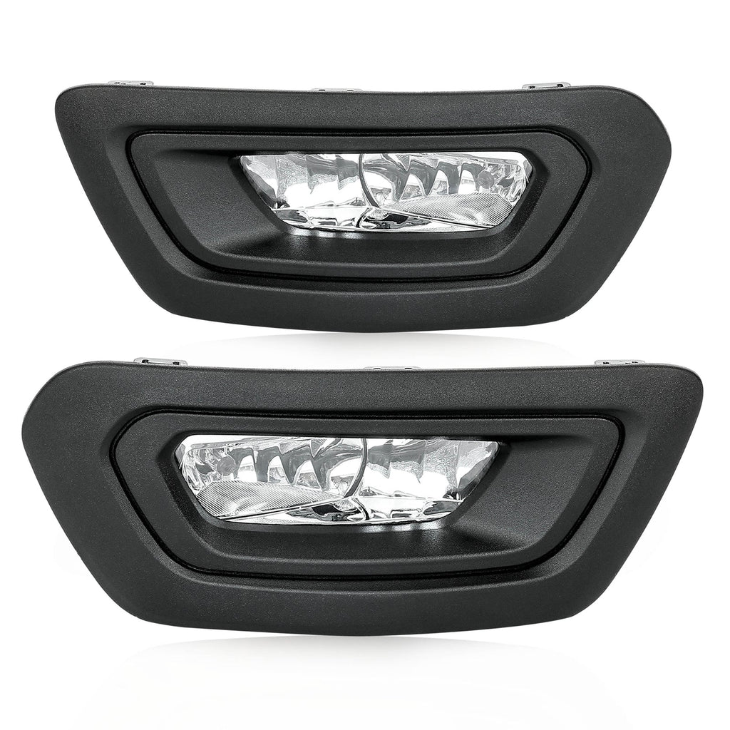 For Ford Transit 2020-2025 Left & Right Fog Lights W/Bezels Covers+Bulbs+Wiring