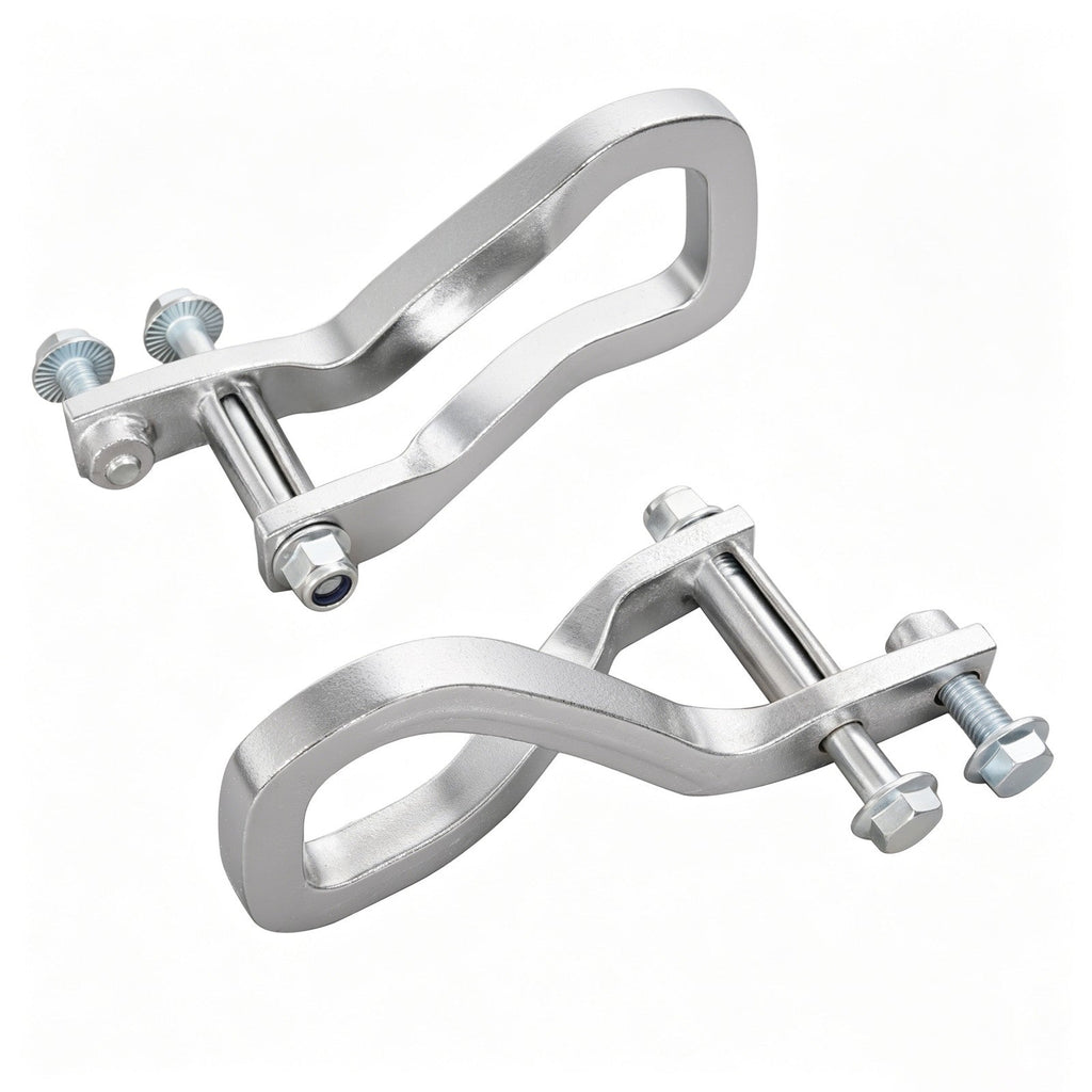 2X Front Chrome Tow Recovery Hooks w/Bolts #84195902 For GMC Sierra 1500 2019-26