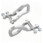 2X Front Chrome Tow Recovery Hooks w/Bolts #84195902 For GMC Sierra 1500 2019-26