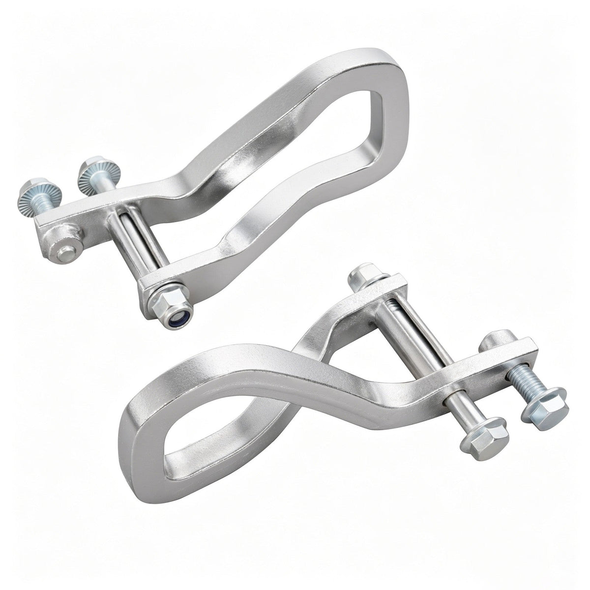 2X Front Chrome Tow Recovery Hooks w/Bolts #84195902 For GMC Sierra 1500 2019-26