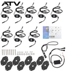 8x Pods RGB LED Rock Light Offroad Wireless Bluetooth APP Music Controller