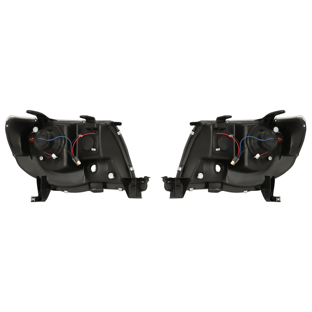 DOT Chrome LED Tube Projector Headlights HeadLamps For Toyota Tacoma 2005-2011