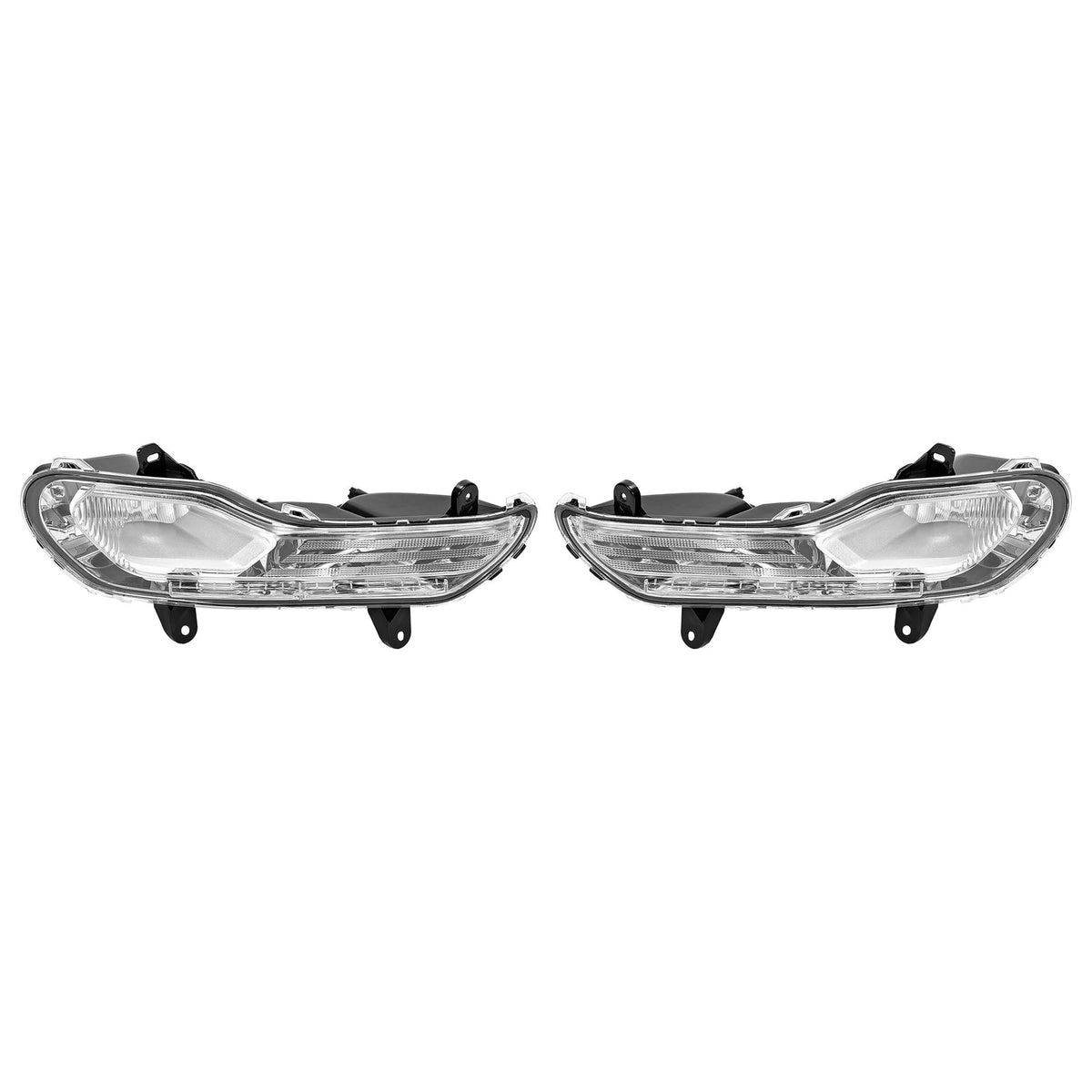 Pair Front Fog Light Bumper Lamps Left+Right Side For Ford Escape Kuga 2013-2016