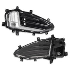2PCS For Ford Edge 2019-2024 LED Front Bumper Fog Lights Lamp w/ Cover Bezel Kit
