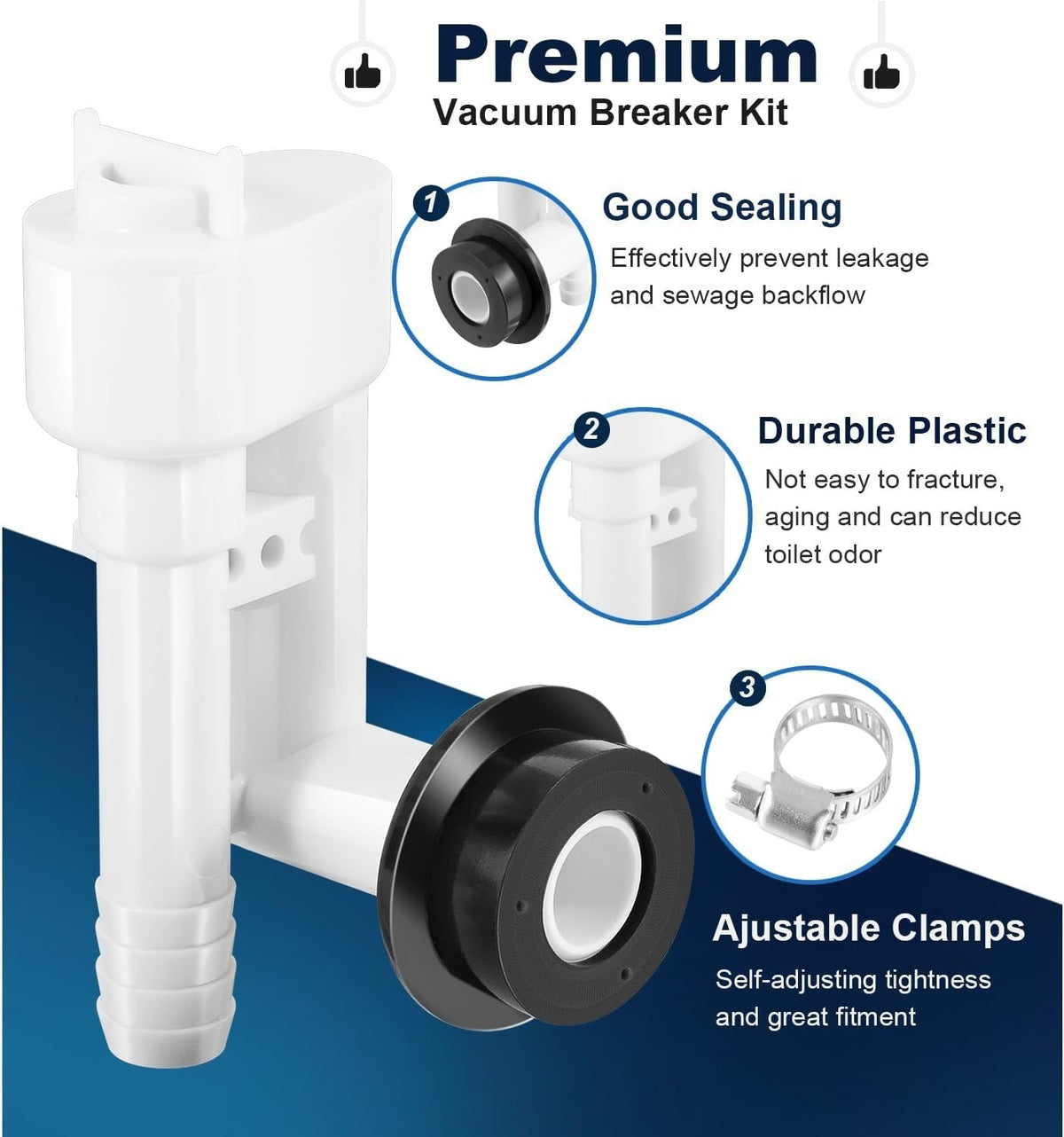 385316906 Vacuum Breaker Kit for Dometic SeaLand, VacuFlush, Traveler Toilets