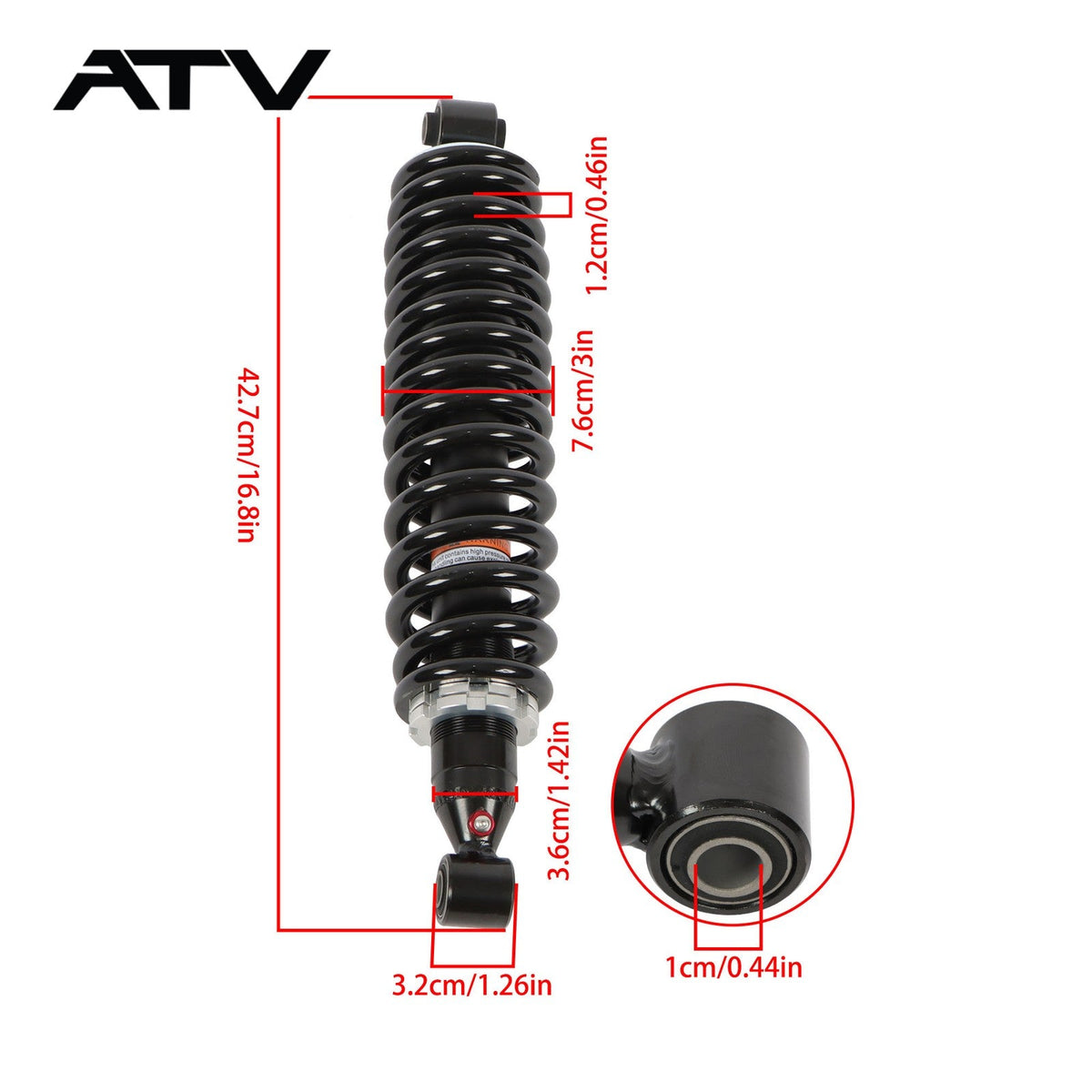 For Yamaha Rhino 2006-2009 450 (YXR450) 2005-2007 660 (YXR660) Rear Shock 2PCS