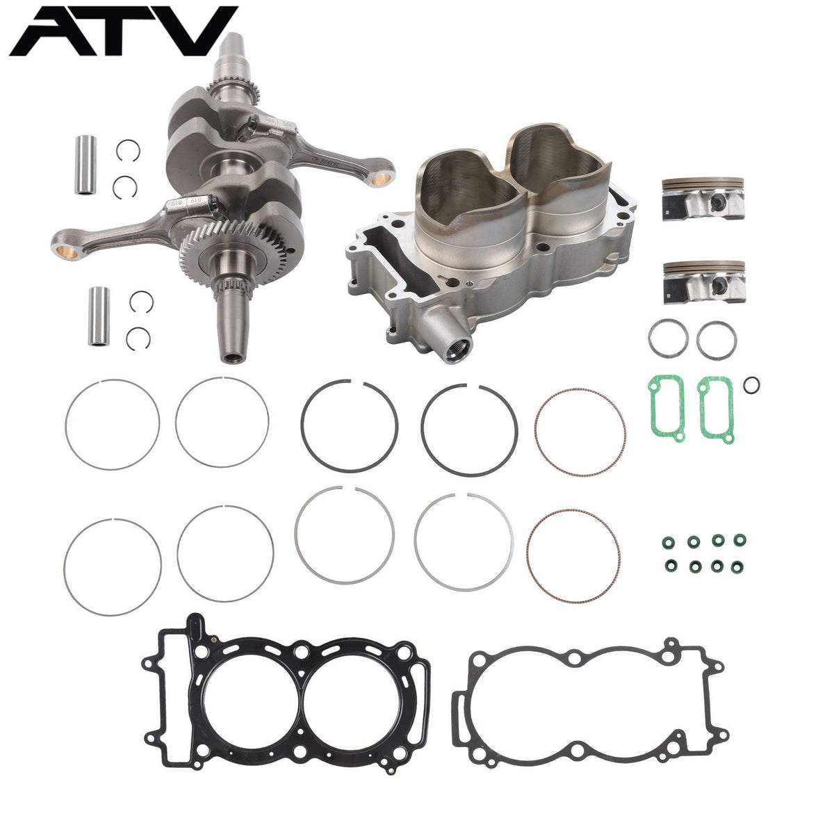 3022278 For Polaris 900 RZR XP 2014 93mm Cylinder Crankshaft Piston Replace Kit