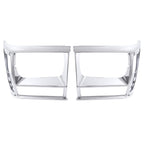 2PCS Set Headlight Door Bezel Trim For Jeep Cherokee 91-96 Comanche 91-92 Chrome