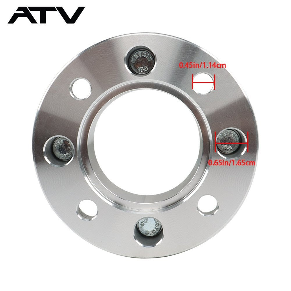 2× 1.5" Wheel Spacer 4x110 74mm M10x1.25 Silver For Suzuki 2002-2007 Eiger 400