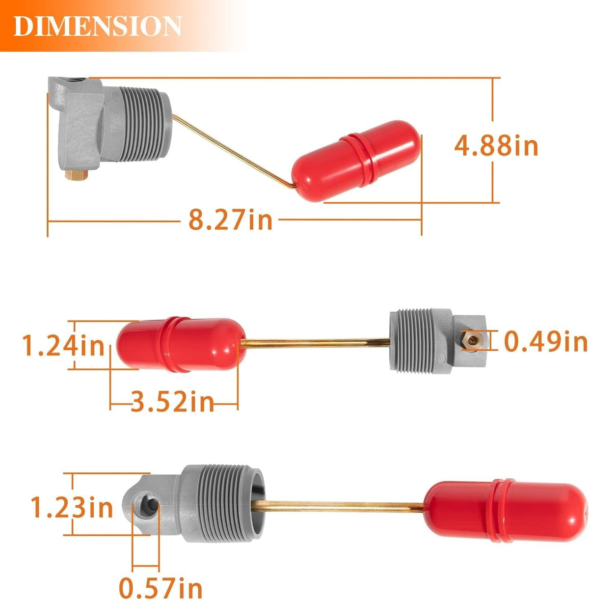Air Volume Controls for Deep Wells, Water Tank System 1-1/4 in MNPT F93B-1C