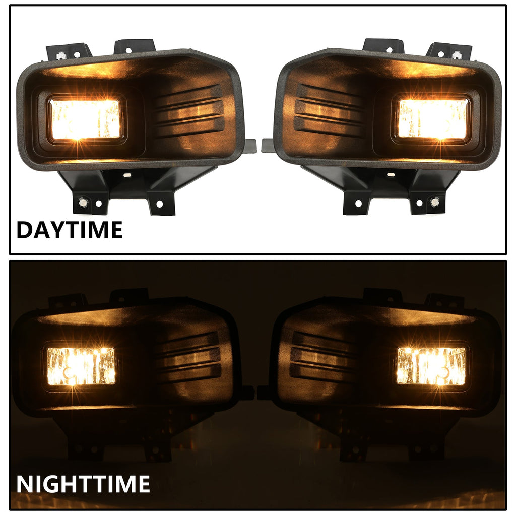 Clear Lens Halogen Fog Lights Lamps Set Pair For Ford F-150 F150 2018-2020