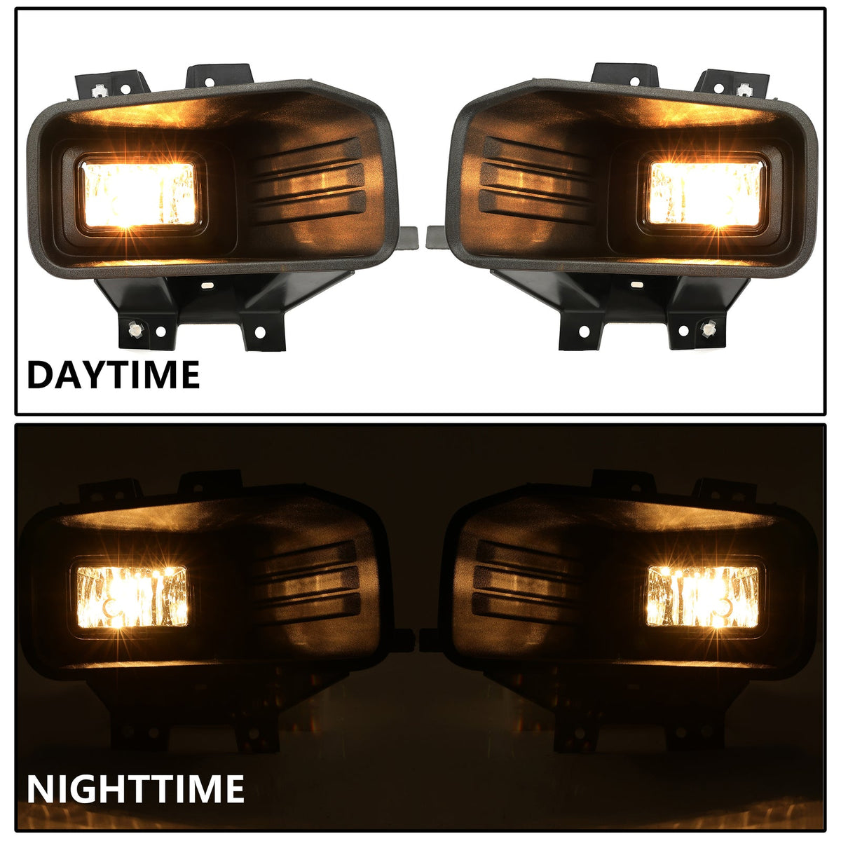 Clear Lens Halogen Fog Lights Lamps Set Pair For Ford F-150 F150 2018-2020