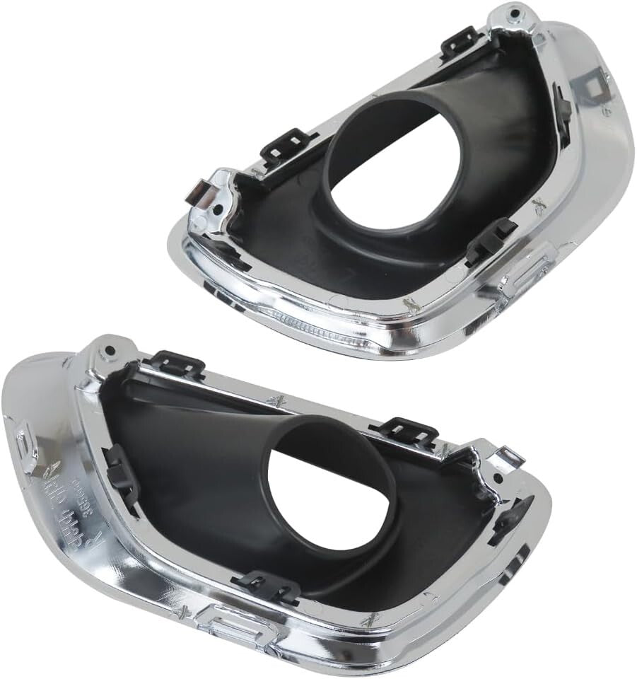 1Pair Fog Light Lamp Bezel Bumper Trim Cover For 2014-16 Jeep Grand Cherokee