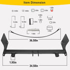 For Blue OX BX1126 Tow Bar Base Plate Bumper for 2007-2018 Jeep Wrangler JK JKU