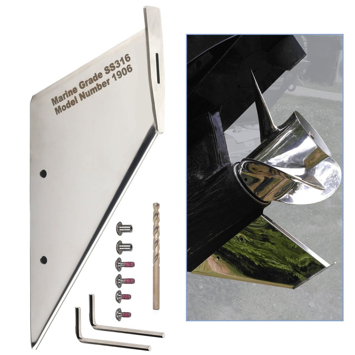 Skeg Guard Skeg Protector 27071 Fit for Mercury, Force, Honda, Nissan/Tohatsu