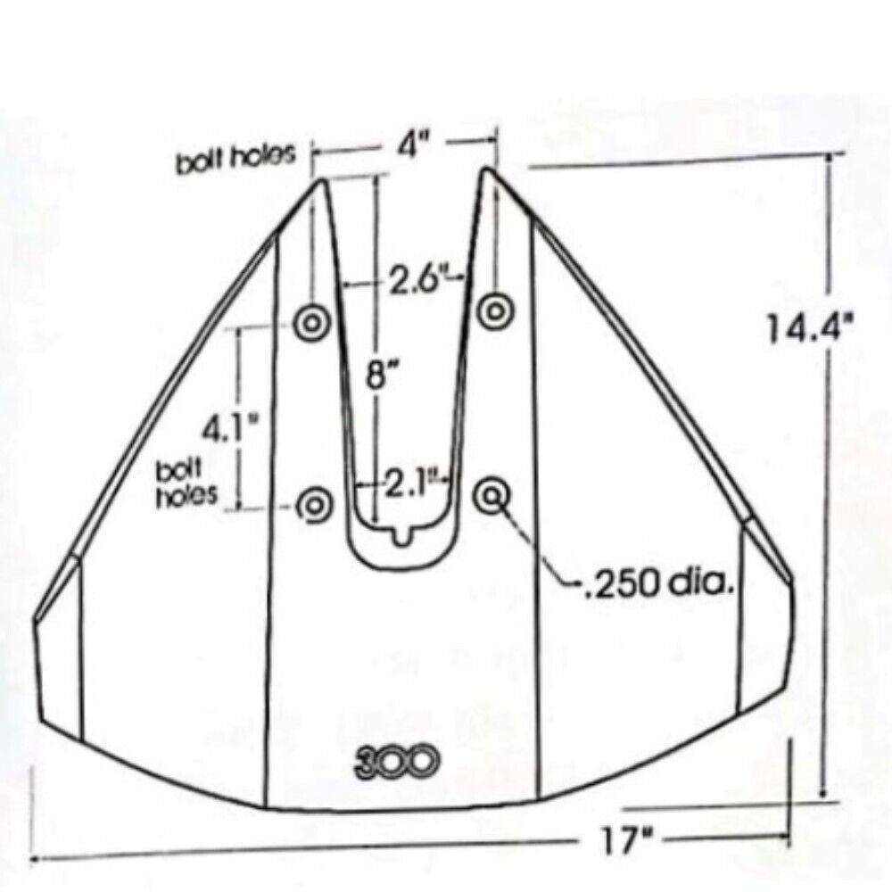 Hydrofoil Stabilizer for Most Yamaha Mercury Johnson Outboard 40-350 HP Engines