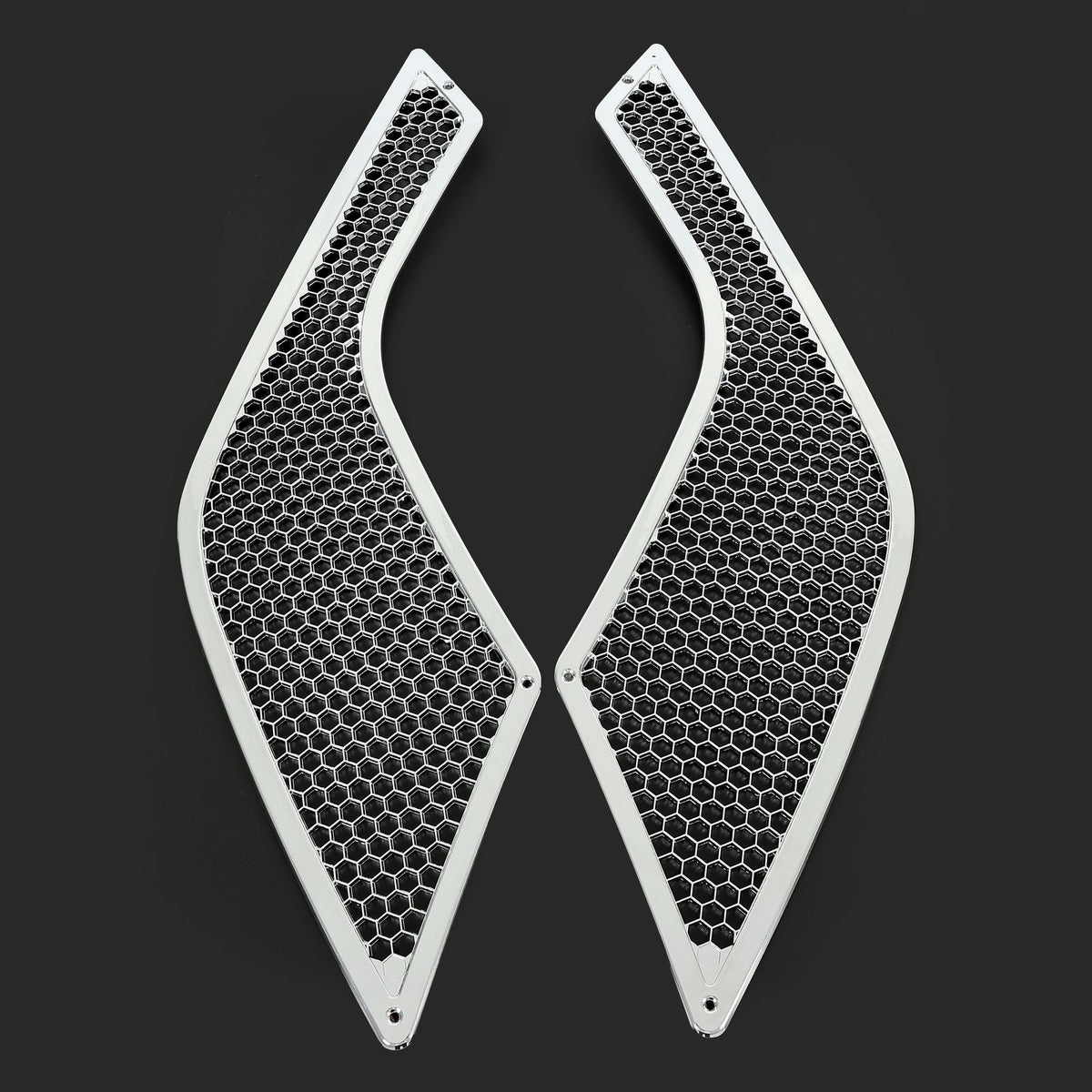 For Volvo VNL 04-17 Chrome Side Grille Pair Driver & Passenger Air Intake Vent