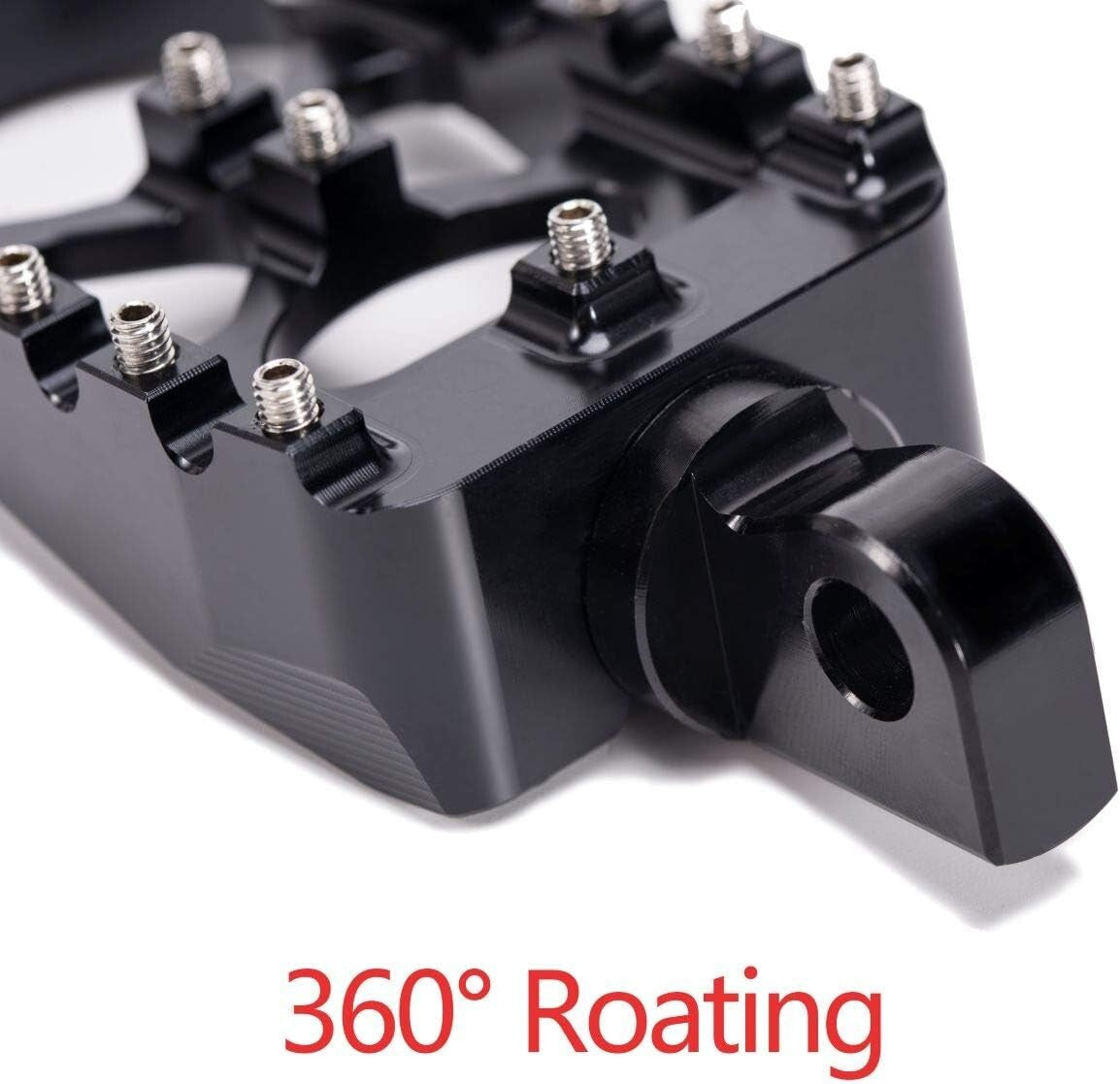 CNC Wide Fat Foot Pegs MX Style Footpegs Fit For Harley Dyna Sportster Bobber