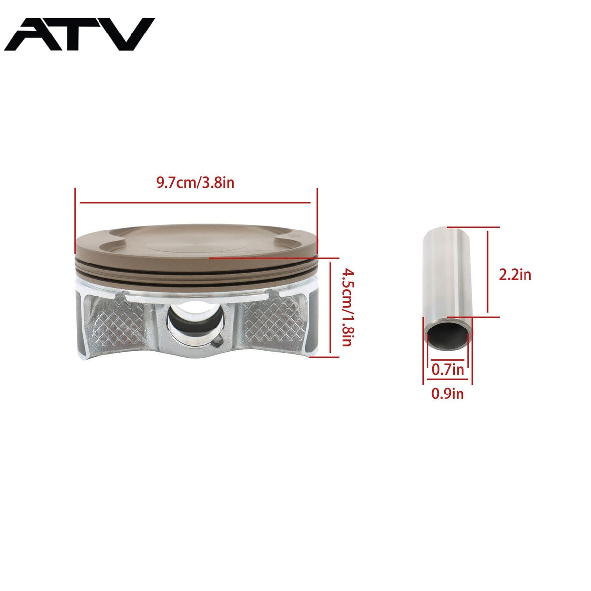 Piston Kit For Polaris 570 Sportsman RZR Ranger 50-312K 3022288 2204960 99mm