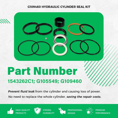 1543262C1 Loader Lift Cylinder Seal Kit for Case 580C 580D 580SD 580E 480C 480D
