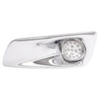 LED Fog Lights Lamp W/Bezel Clear Lens Pair LH & RH For Kenworth T660 2007-2017