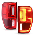 LED Tail Lights Tail Lamps w/Blind Spot For Ford Ranger 2019 2020 2021 2022 2023