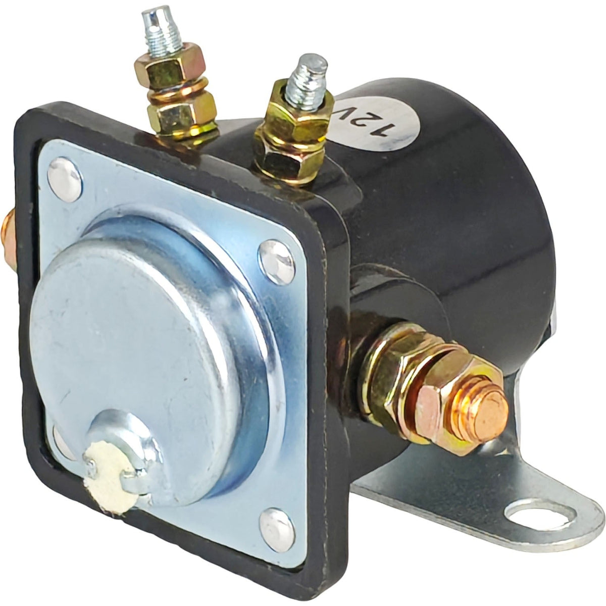 12V Starter Solenoid Relay 4 Terminal for Outboard Boat Marine w/ Mount Bracket