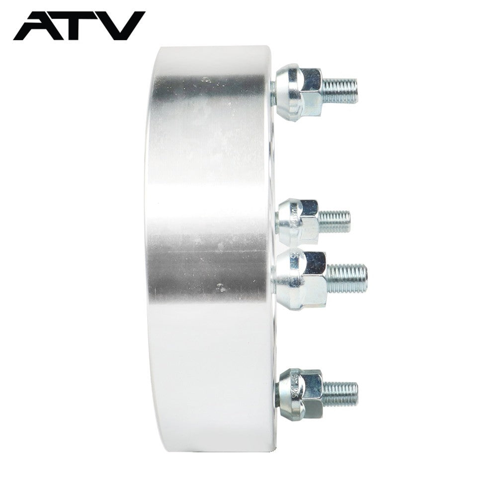 4Pcs 1.5" ATV 4/110 10x1.25 Studs Wheel Spacers Silver For Honda Suzuki Yamaha