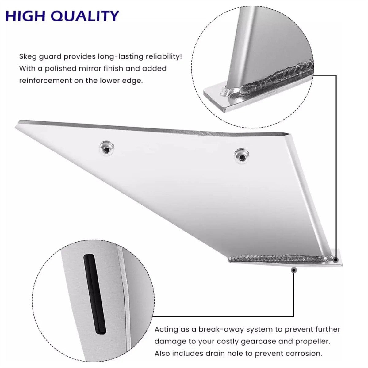 27051 Skeg Guard Protector Kit for Mercury Mercruiser Bravo I & III 1990-2023