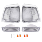 Clear Corner Lights + Bumper Signal Lights For 1992-1995 Toyota Pickup 2WD