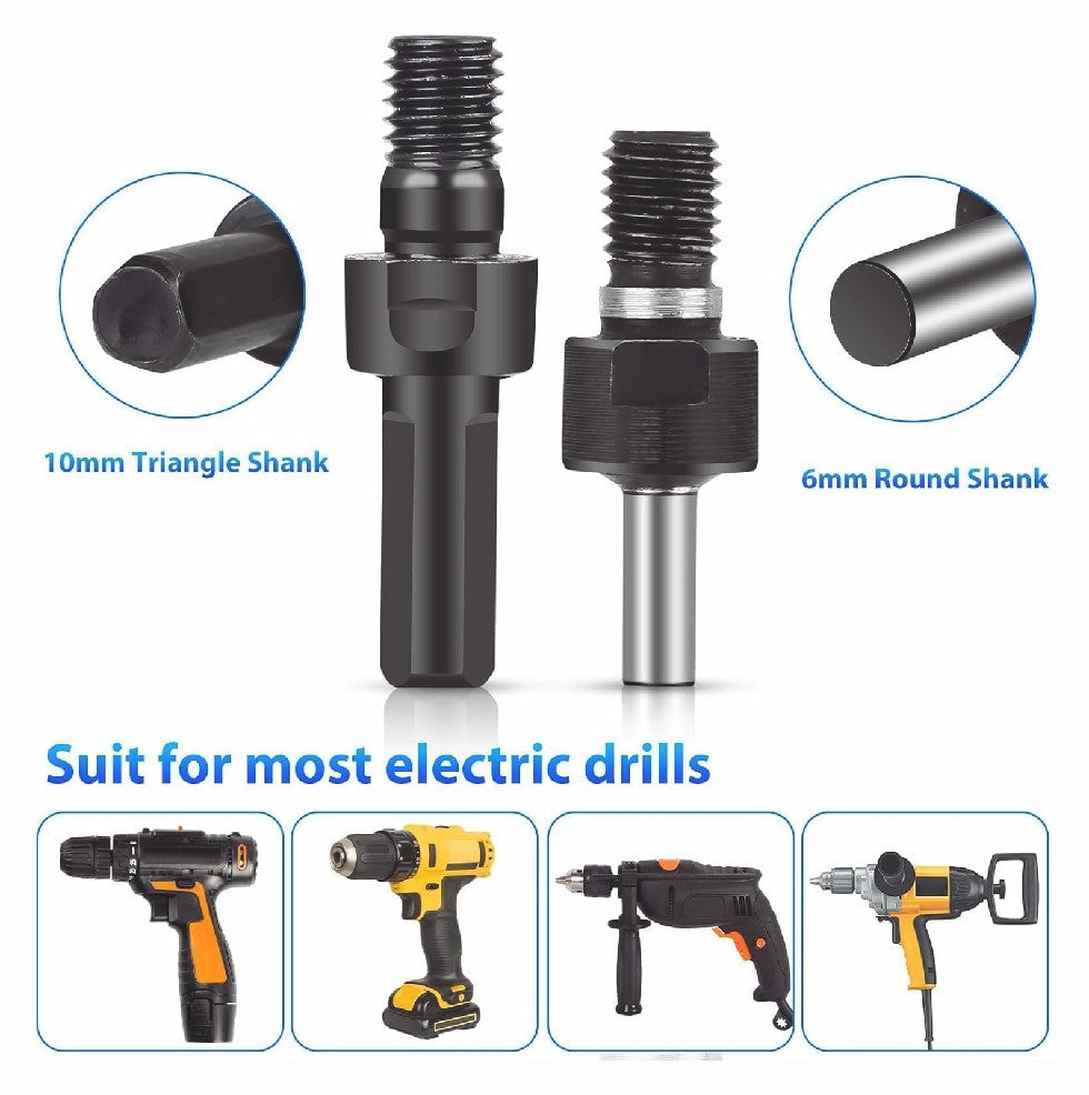 6 in 1 Electric Drill Conversion Angle Grinder Adapter 6mm Connecting Rod Kit