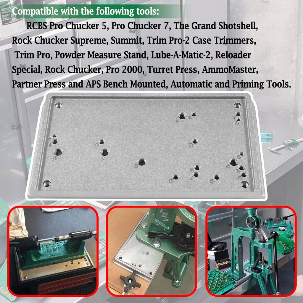 9206 Shell Holder Accessory Base Plate-3 9282 for RCBS Presses and Tools