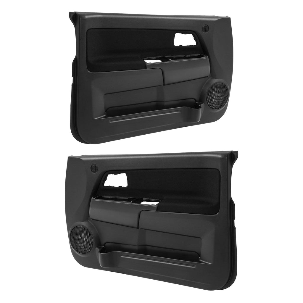 Pair of Inner Door Panels For 2004-2012 Chevrolet Colorado GMC Canyon Black