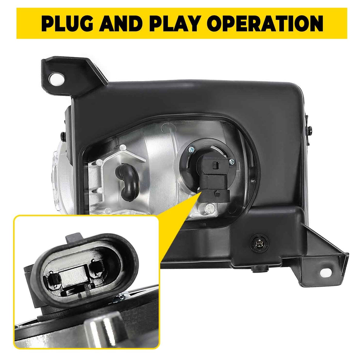 Fog Light Lamp Assembly w/ Bulb Passenger Clear Lens For Toyota Tundra 2000-2006
