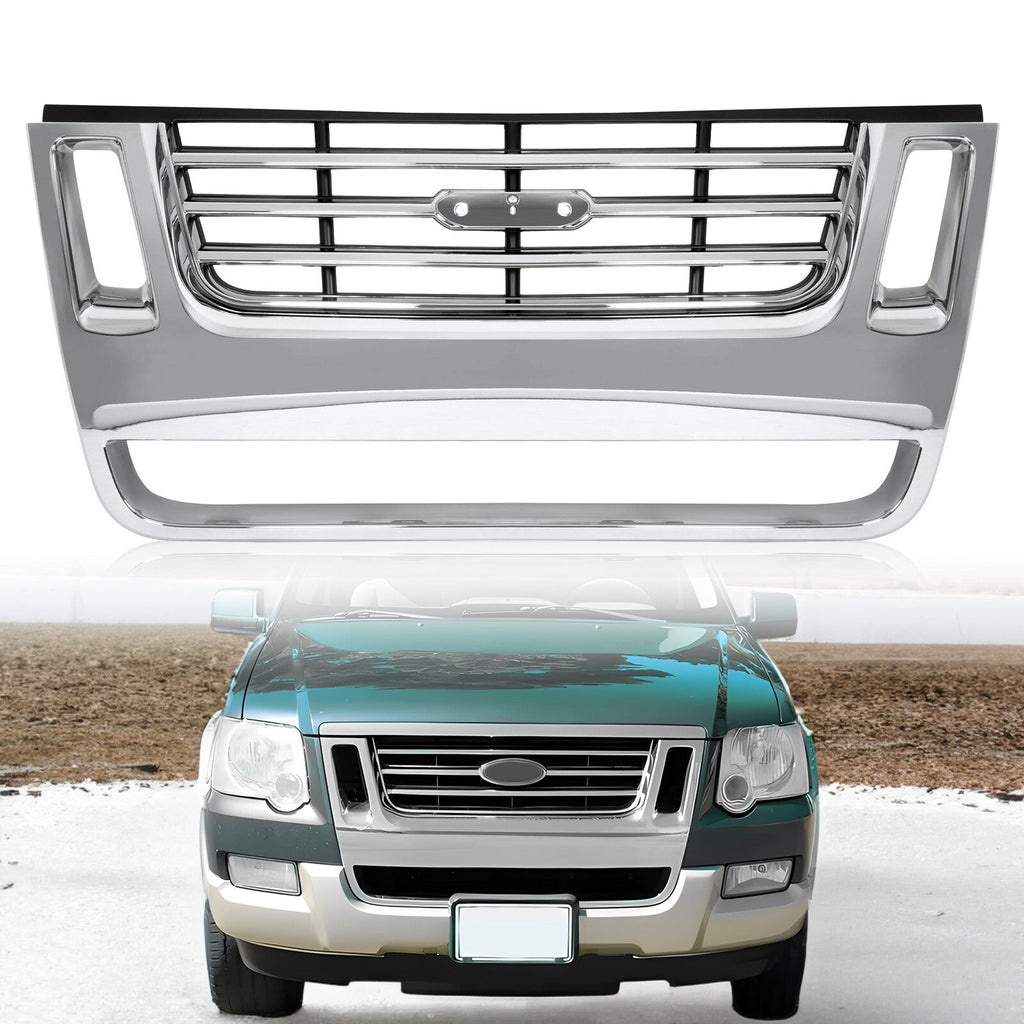 For Ford Explorer 2006-2010 Sport Trac 2007-2010 8L2Z8200CA Front Chrome Grille