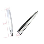 Pair Chrome Front Bumper Upper Grill Moulding Trim Fit for Fiat 500 2007-2015