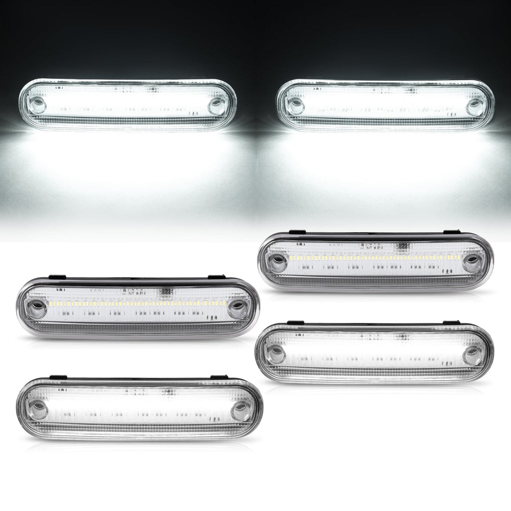 Clear Front + Rear LED Side Marker Light For Mazda Miata MX-5 1990-2005 4PCS NEW