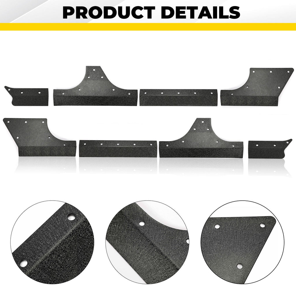 Upgrated Body Armor Cladding Guard Set For Jeep Wrangler JK JKU 4 Door 2007-2018