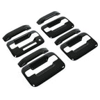 For Ford  F150 Crew Cab 2004-2014 Black Painted 4 Door Handle Covers W/ KeyPad