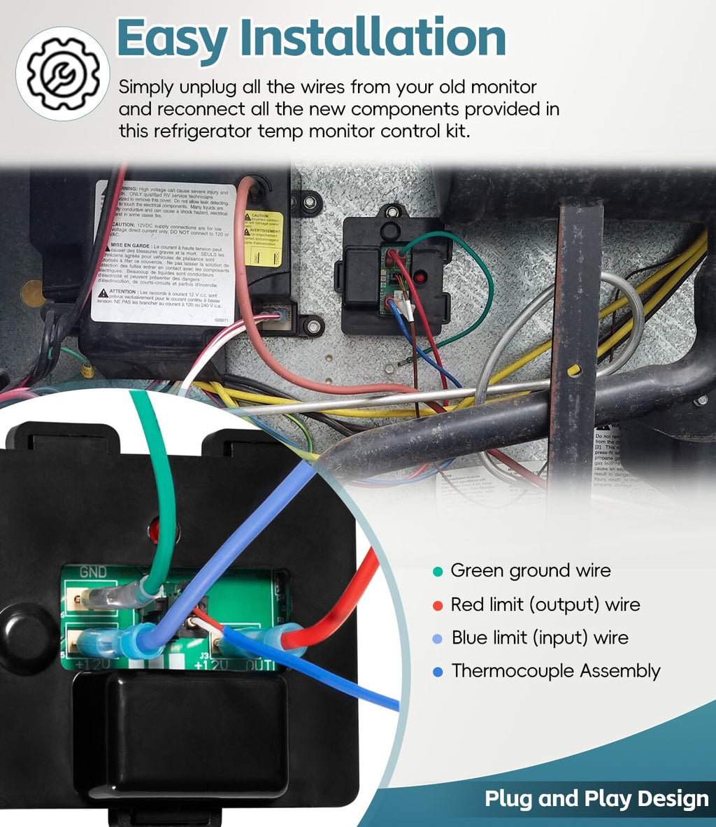 637360 Temp Monitor Control Kit Compatible with Norcold 2118 1210 RV Refrigerato
