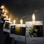 10 LED Card Photo Clip String Fairy Lights Battery Christmas Party Wedding light