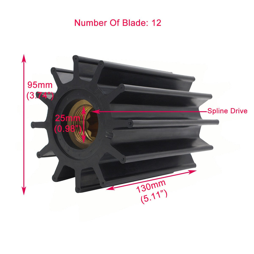 09-820B Flexible Impeller for Johnson F95 Series 08-30-1201 51.06506.0106