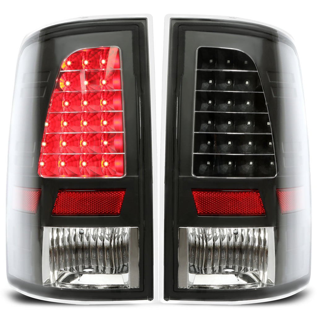 LED Tail Lights Brake Lamps Clear Lens For 2009-2018 Dodge Ram 1500 2500 3500
