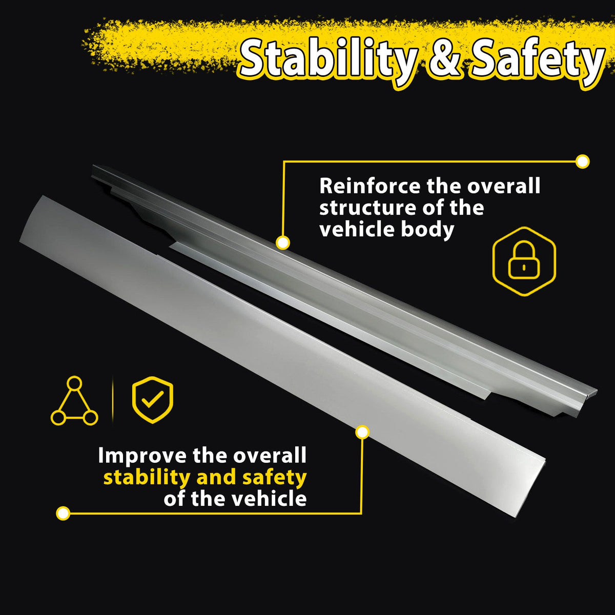 For Chevy Express GMC Savana 1996-2014 Front Door Outer Rocker Panel Left Right