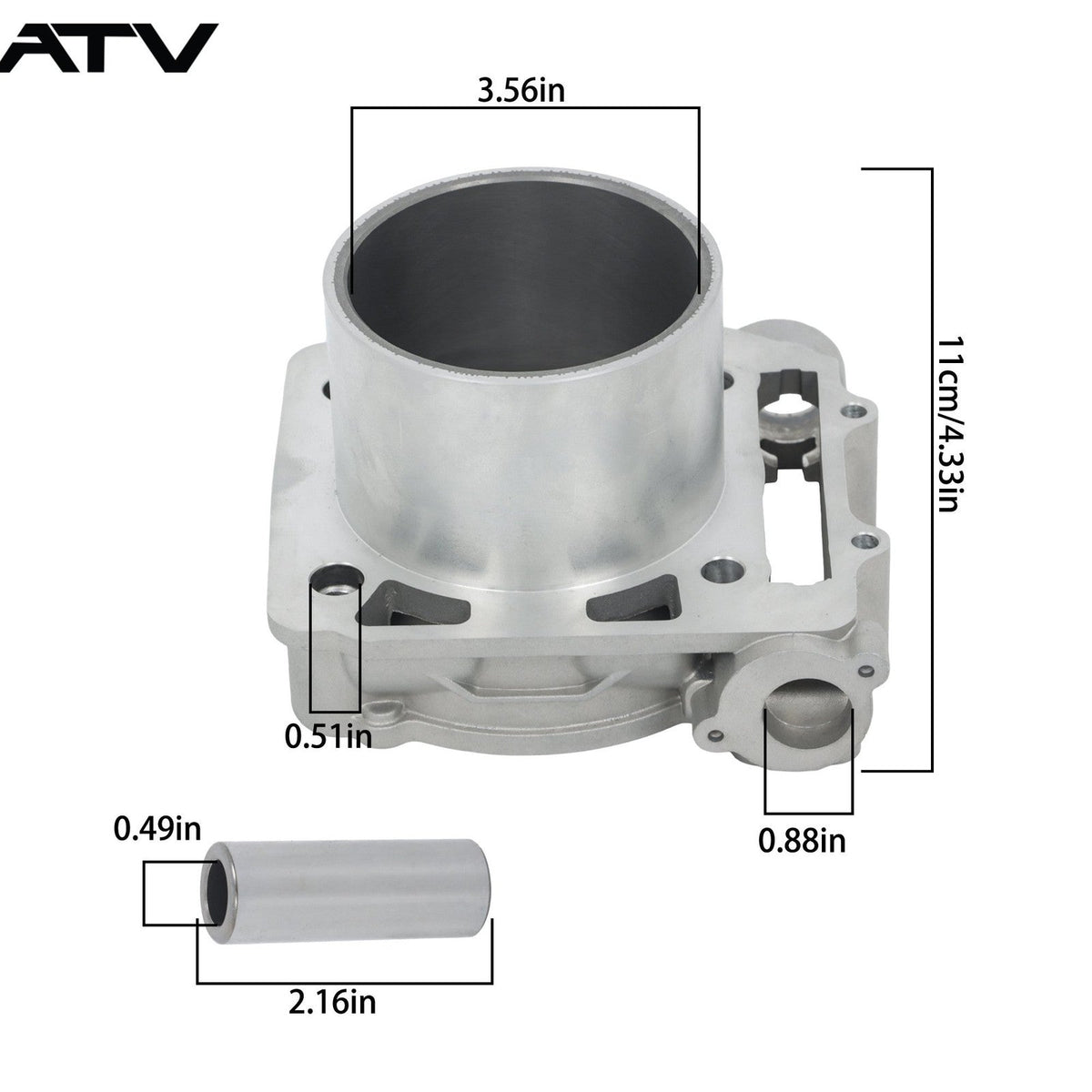 Cylinder Kit Front Rear For HISUN 800  Qlink MASSIMO 800cc YS800 MSU800 UTV ATV