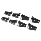 For 07-2018 Jeep Wrangler JK 16PCS Door Hinge Replacement Set Black Powder Coat
