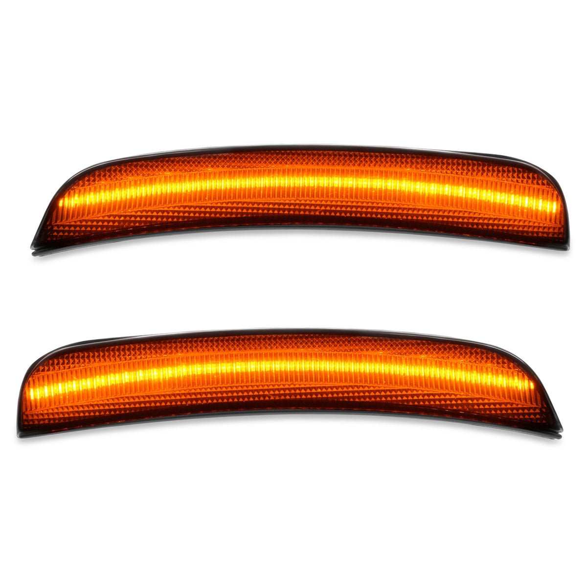 Front Side Marker Light Reflector For Chrysler 300 2015-2023 Amber LED Smoked